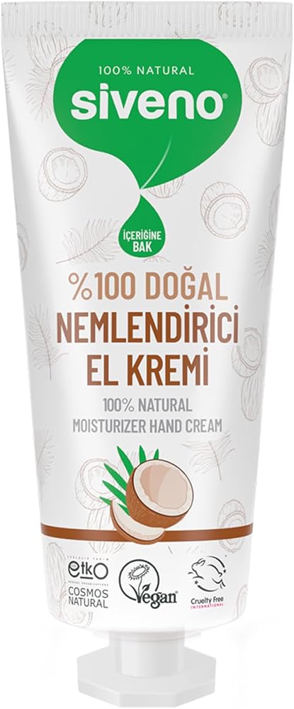 Siveno%100 Doğal El ve Vücut Kremi Hindistan Cevizi Avokado Yoğun Nemlendirici Onarıcı Vegan 30 ml