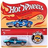  Hot Wheels 2018 50th Anniversary Originals 3/5 - \'67 Camaro (Blue) with Button