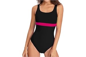 HAOLEI Bañadores Mujer Reductores,Traje de Baño Mujer Una Pieza Bañadores Mujer con Relleno Push Up Bañador Mujer Playa Deportivo Cintura Alta Bikini Mujer Bañador Natacion Mujer Swimwear Beachwear