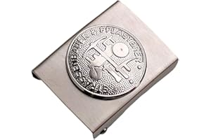 GravurManufakturBerlin Koppelschloss für Straßenbauer und Pflasterer mit Handwerk und Zunftzeichen - Koppelschloß für Meister, Meisterschüler, Lehrlinge, Geselle, Polier, Vorarbeiter