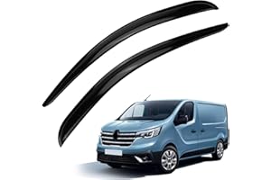 LMYSUFI Déflecteurs d'air Compatibles avec Renault Trafic 2014-2022, Déflecteurs de Vent Fenêtre de Voiture Protection Contre la Pluie pour Installation extérieure