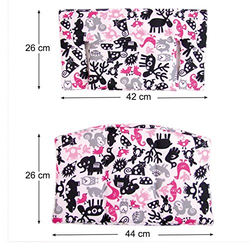 BambiniWelt Sitzkissen Auflage Sitzkissenset für Stokke Tripp Trapp Hochstuhl *20 FARBEN* Ersatzkissen Kissen 2 teilig - 9