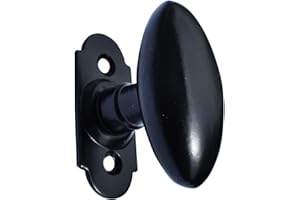 QUINCADECO Poignée de fenêtre ovale noire