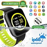 Smartwatch con Pulsómetro,Impermeable IP68 Reloj Deportiva Inteligente...