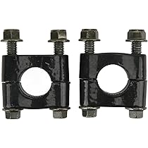 Paire De Pontets Pour Guidon Moto - Universels 22/28mm - Support Pour Barres & Accessoires - Argent
