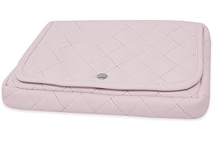 Duffi Baby Estuche para Toallitas Bebe. Porta Toallitas Húmedas. Dispensador de Toallas Pequeñas Bebe. Portatoallitas niño niña. con Cierre de iman. Rombos Polipiel. Color Rosa. 5630-06