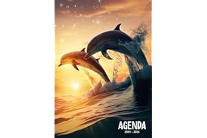 Agenda scolaire 2025-2026 Dauphin: Organisateur et Planificateur Journalier | 1 Jour Par Page | Étudiants - Collège - Lycée - Primaire | Français