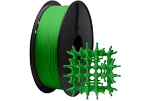 MMOBIEL Filament PLA 1,75 mm - Długość 330 m - 3D Surface 200 x 200 mm Drukarka 3D materiałów eksploatacyjnych - 1 kg cewki 2,2 funta, dokładność wymiarowa: +/- 0,05 mm - zielony - zielony