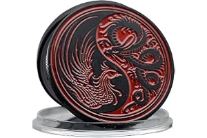 Kinesisk drake och fenix minnesmynt metall medalj Tai Chi figur Lucky Challenge Coin samling