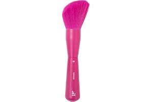 KRASH TOOLS Brocha 01 POLVOS | POWDER Brocha para Fijar y Sellar Maquillaje de Cara Cuello Escote - Polvo Traslúcido Colorete Contorno - Pincel Pelo Sintético - Tamaño Viaje - Vegano y Cruelty Free
