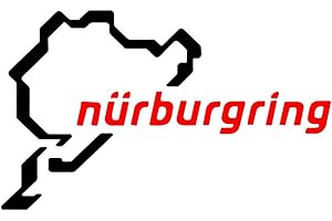 DRAGONAUR-HOME DECOR Dragonaur - Pegatina para ventana, exquisita y práctica para coche, para coche, de Nurburgring, color negro