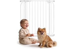 LIONELO Truus Slim Baby Säkerhetsgrind för Dörr och Trappa (75–105 cm)