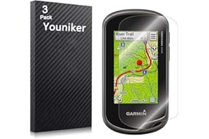 Youniker - Juego de 3 protectores de pantalla para pantalla de GPS Garmin Oregon 600 600t 650 650t 700 750, HD, antiarañazos, anti-huellas