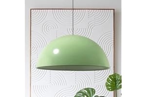 ‎BAMYUM bamyum Lipeo Industrielle Pendelleuchte Minzgrün Metall 50cm Lampenschirm Groß, Hängelampe Industriell Lampe Vintage Hängeleuchte, Retro Pendelleuchte Esstisch, Pendellampe, Esszimmerlampe Küchenlampe