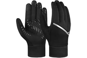 AOPOW Boys Gloves Magic Kids Winter - Touch Screen Girls Thermal Elastic Cuff Non-Slip Glove for Age 4-10 Years Old Children Running Bike Riding Cycling Outdoors Sports Hand Warm