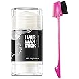 immetee Hair Wax Stick, Slick Stick for Hair, Slick Back Wax Stick for Women, Edge Control Gel, Smooth Frizz Hair Slick Stick.30g (White)