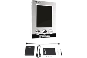 PNY 6782415 Accessories Kit for SSD or HDD 2.5 "internal bay, USB 3.0 Enclosure and cloning software,Black