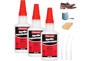 Flintronic 3 Stück Sekundenkleber Extra stark Gel, 50g Mächtiger Universalkleber, Schweißen Hochfester Ölkleber, Wasserdichter Superkleber, Super Kleber, für Kunststoff Metall Keramik Leder Harz