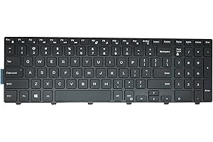 WWGTMC Keyboard Replacement for Dell inspiron 15 3000 5000 3541 3542 3543 3551 3552 3558 3593 3567 5542 5545 5547 5551 5558 5552 5559 5755 5758 5759 17 5000 5748 5749 5755 5758 (with Backlight)