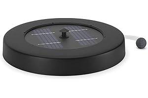 Uniprodo Uni_Oxygenator_01 Solar-Teichbelüfter schwimmende Pumpe Durchfluss 120 l/h Solarzelle 1,2 W Solar-Teichpumpe