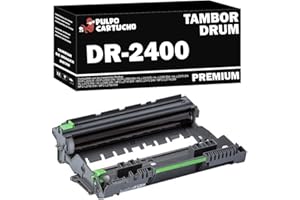 Pulpo Cartucho - Tambor DR2400 Negro Compatible con Brother DR-2400 / Ref. DR-2400 - Valido para DCP L2510, L2530, L2550 / HL L2310, L2350, L2370, L2375, L2395 / MFC L2710, L2713, L2715, L2730, L2750