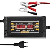 12V 6Ah Ak&uuml; Şarj Cihazı 24 ile 72 Amper Arası Otomobil Ak&uuml;lerine Uyumlu (Takviye &Ouml;elliği Yoktur - Lithium Ion Pillere Motosik