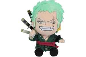 SAKAMI - One Piece – Rorona Zoro – Peluche/Plush Figura/Toy – 25 cm – Originale e con licenza