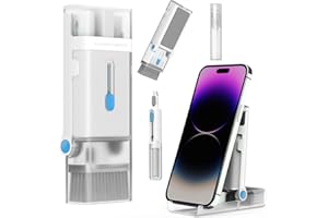 LA BARFUMERIE Electronics Cleaning Kit with Phone Stand, Keyboard Brush, Headphone Cleaning Tool, and Screen Cleaner for Computer, Macbook, Laptop, and Airpods Pro