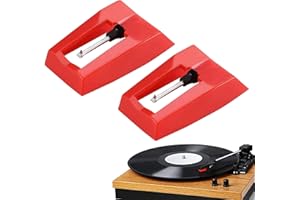 SOGHO 2 Stück Plattenspieler Nadel,Ersatznadel Für Plattenspieler,Nadel Plattenspieler,Diamant Stylus Ersatz,Austausch Plattenspieler Universal Stylus,Schallplatten Nadel,Für Schallplattenspieler,Phonograph