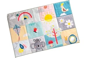 Taf Toys Koala Daydream Baby Mat. Super Padded Sensory Play Mat with Carry Handle, Baby safe Mirror, Teether and Easy Clean Fabric. 0 month +