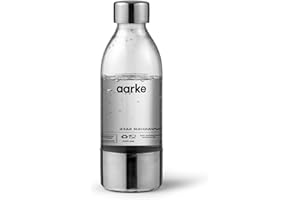 aarke Small PET Water Bottle, Stainless Steel, 450 ml