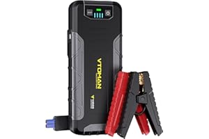 VTOMAN V4500 4500A Booster Avviamento Auto, Portatile 12V Avviatore Batteria Auto, Avviatore Emergenza Per Auto (Motori Fino A 10.0l Gas O 8.0l Diesel), con USB-C & Torcia LED