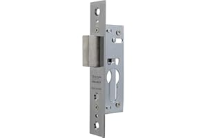 Tesa Assa Abloy 420115HZ Cerradura Monopunto De Palanca Deslizante Para Perfiles Metálicos Zincado Blanco Entrada 13,5 mm 2201 Sin Cilindro
