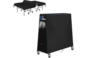 SIRUITON Funda para Mesa de Tenis de Mesa – Compatible con Mesas Plegables y Fijas, Resistente 420D Impermeable y Transpirable, Cubierta Protectora para Ping Pong（173x77x158cm）