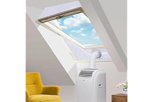 Maylove Dachscharnier-Fensterdichtungen für Mobile Klimageräte und Trockner-Funktionen mit jedem mobilen Klimagerät-Für Fenster mit einem Umfang von bis zu 540 cm