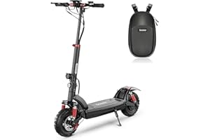 iScooter Electric Scooter, iX3 iX6 Foldable Electric Scooters Adult,10-11" Off-road Tires, 40-60KM Long Range,4 Shock Suspension,3 Speed Modes,LCD Display, Fast E Scooter for Adult