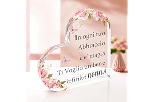 XIOABRE Regalo Nonna Acrilico Placca Regali Per La Nonna E Mamma Idee Regalo Compleanno Natale