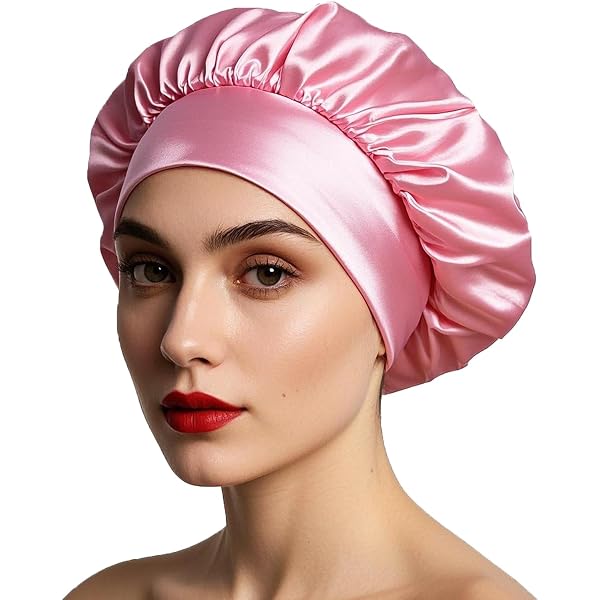 TirEurt Seiden Schlafhaube Für Damen | Mit Augenbinde & Haarbändern | Für Gepflegtes Haar & Erholsamen Schlaf