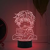 GIFTMEBAZAR 3D Illusion Anime JujutsuKaisen369 Led Desk Table Lamp with 7 Color Changing Light & USB Powered | Boy Girl Birth