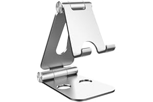 Simpeak Soporte Teléfono, Soporte Tableta, Soporte Dock Compatible para Teléfono Móvil, Accesorios, Oficina, Otros Smartphones Aluminio - Plata