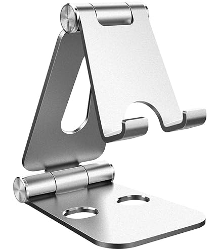 Supporto Telefono Regolabile In Alluminio - Per Cellulari E Tablet 4-13", Con Foro Ricarica E Cuscinetti Silicone - Foto 8