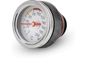 DIIOOMIEEU Tappi di riempimento M20x1.5 per temperatura dell'olio per moto 0-200 ℃ Gauge valvole motore tappi