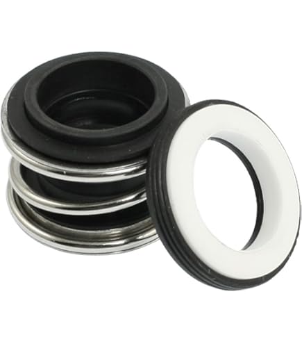 Othmro 2Pcs 104-22 Mechanical Shaft Seal Replacement, 22mm/0.87" ID Alloy Plastic Shaft Seal For Pump Shaft Water Pumps Shaft Mechanical Sealing For Swimming Pools Spa Pumps