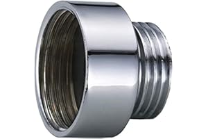 HYDROBIL 1/2 "FEMMINA x 3/8" MASCHIO BSP TUBO TONDO CROMATO COLLEGAMENTO, VALVOLA MISCELATORE DOCCIA, RIDUTTORE, ADATTATORE