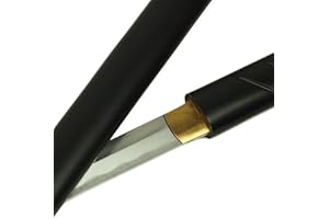 DerShogun Zatoichi Katana schwarz mit Klinge aus 1045 Carbonstahl