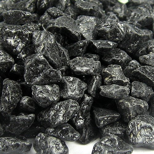 Dekokies Zierkies Streudeko Dekosteine Nuggets Garten Kies (5kg,schwarz) - 2