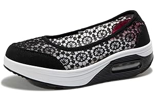 Kimily-UK Mujer Plataforma Zapatillas Respirable Moda cómodos Mocasines Deportes Casual Verano Sandalias Antideslizantes Fitness Correr Calzado Deportivo Zapatilla Malla Plataforma 35-42