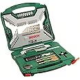 Bosch 100-Piece X-Line Titanium Drill and Screwdriver Bit Set (Wood, Masonry and Metal, Accessories for Drills)