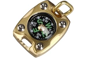 MecArmy Pocket Survival Compass, Precision Navigation with Luminous Dial, Waterproof Mini Compass with Necklace & Gift Box – Ideal for Graduation, Birthdays, Outdoor Hiking & Adventure
