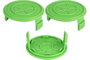 Eyoloty Podkaszarka do trawy, szpula żyłki 29187, pasuje do podkaszarki Greenworks 40 V G40LT G40LTK2 G40LTK2 x 2101507 2101507UA 2101507UC, osłona cewki zapasowej (3 nasadki cewki)